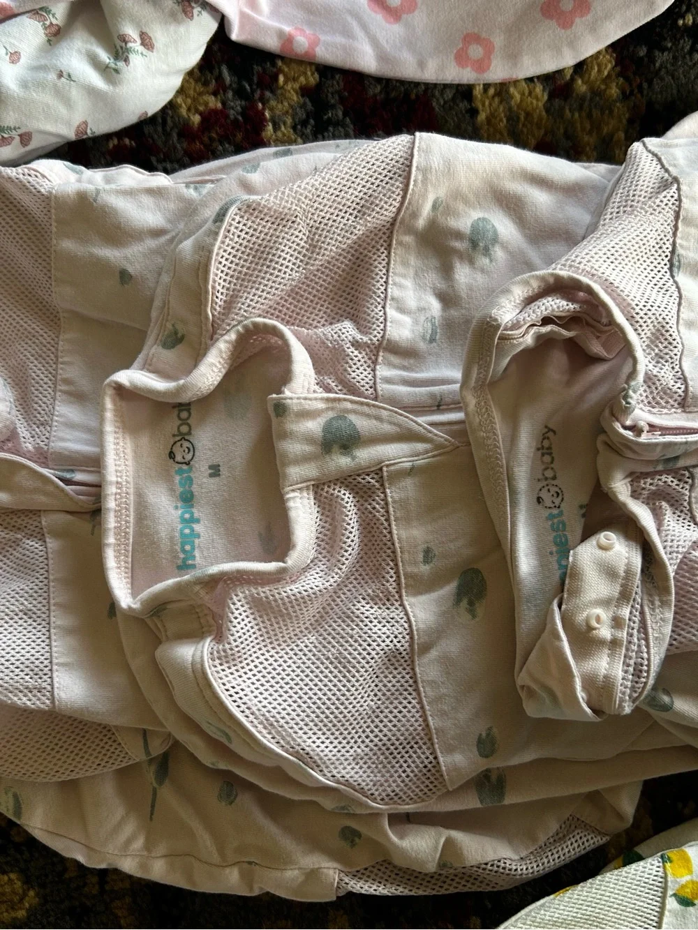 Assorted Baby Sleep Sacks Pack - Pink Floral, Cream, Lemon Print